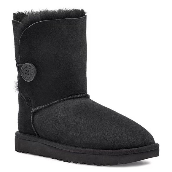 UGG Bailey Button 'Black' Winter Boot Size 9 - Picture 1 of 9
